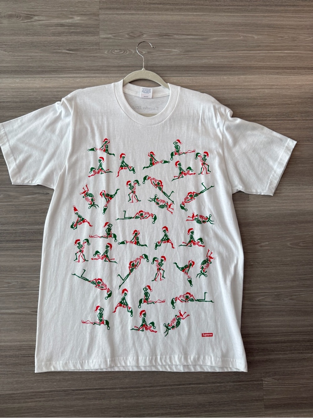 SUPREME Christmas 2017 White Short-Sleeve Tee
